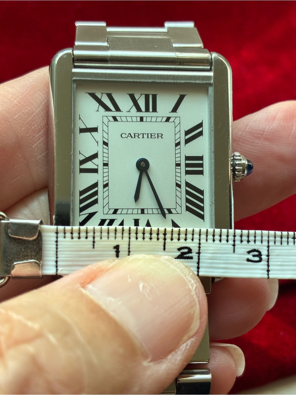 Cartier Stainless Steel 27mm Tank Solo Quartz Watch - Picture 7 of 12
